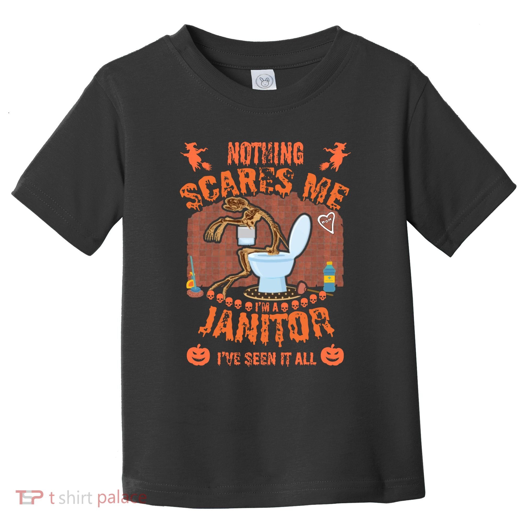 HALLOWEEN JANITORSJANITOR FUNNY HALLOWEEN SAYINGS Toddler T-Shirt