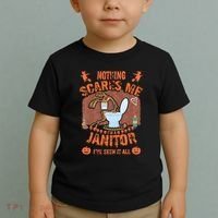 HALLOWEEN JANITORSJANITOR FUNNY HALLOWEEN SAYINGS Toddler T-Shirt thumb 2