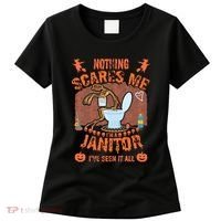 HALLOWEEN JANITORSJANITOR FUNNY HALLOWEEN SAYINGS Women's T-Shirt thumb 0