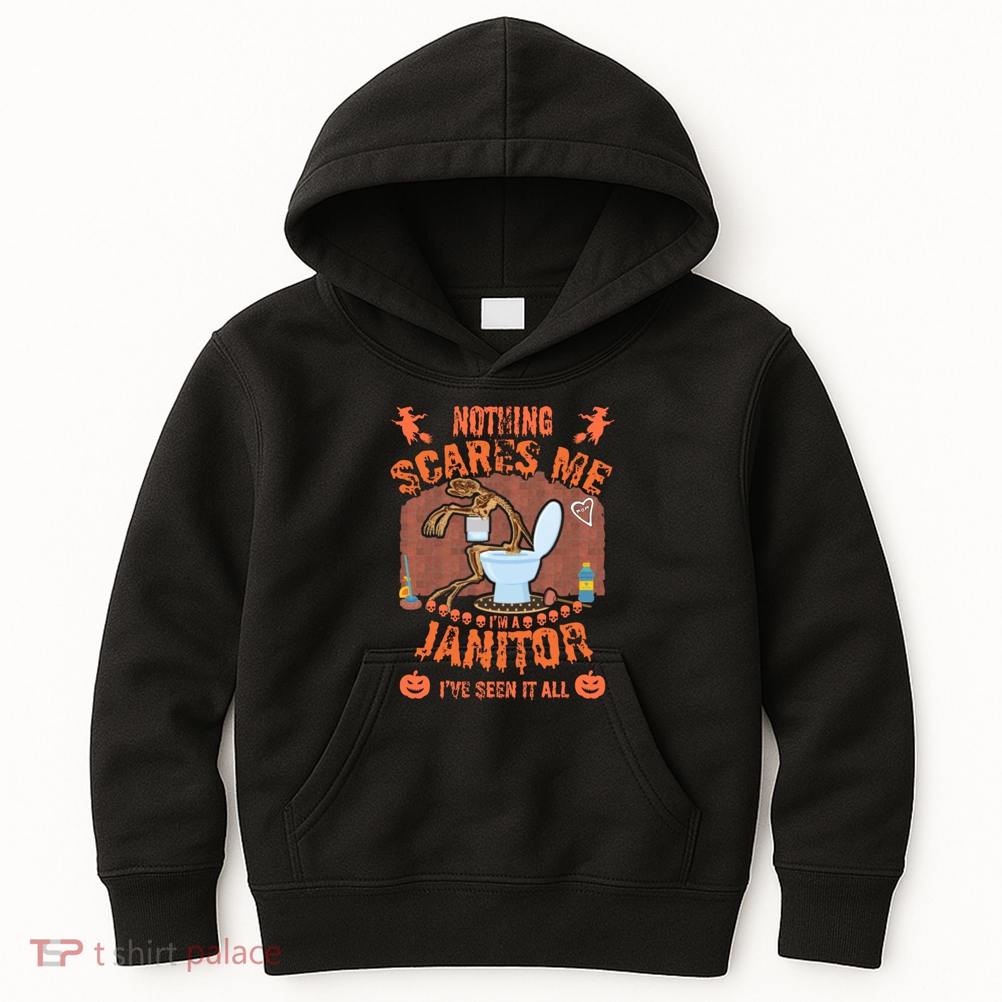 HALLOWEEN JANITORSJANITOR FUNNY HALLOWEEN SAYINGS Kids Hoodie