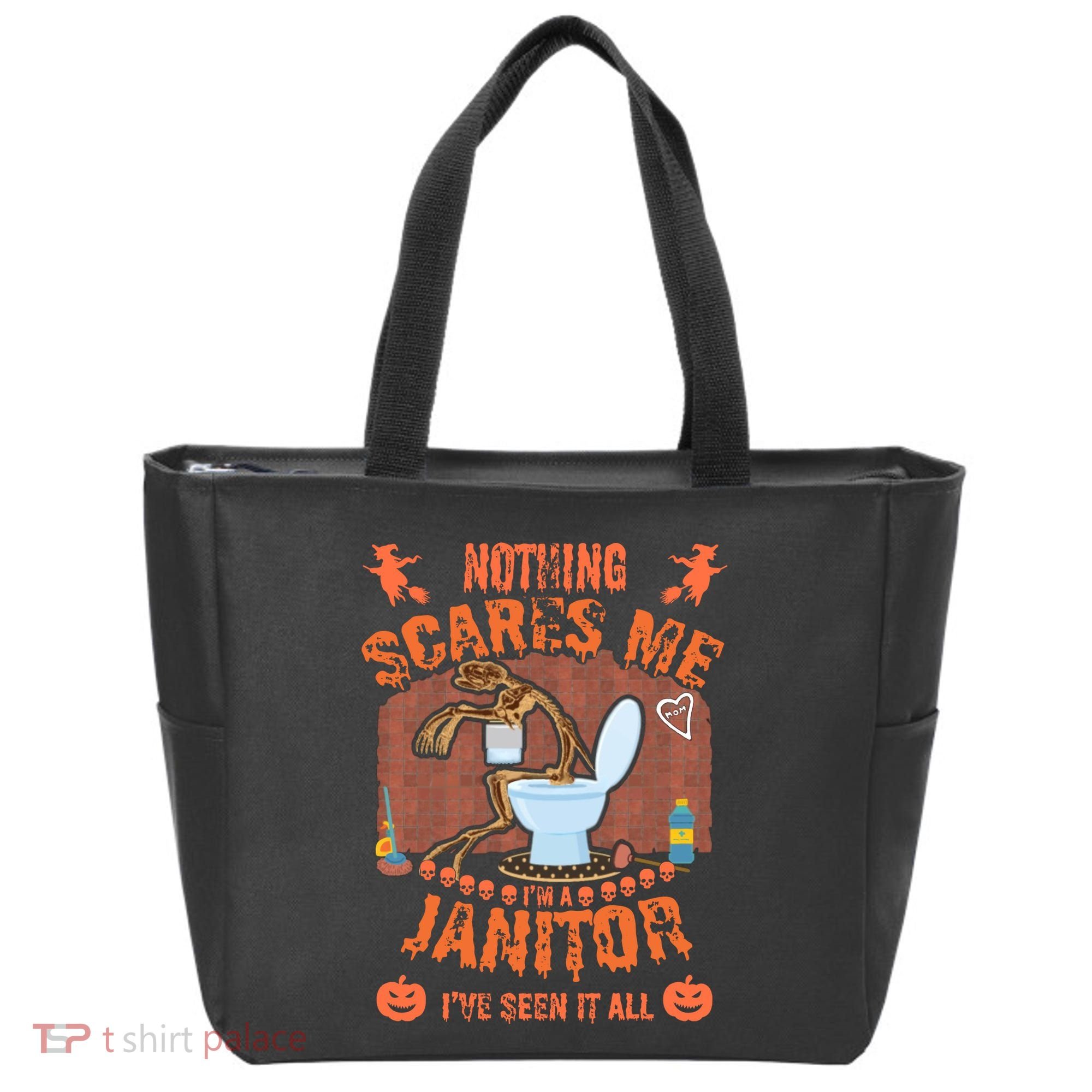 HALLOWEEN JANITORSJANITOR FUNNY HALLOWEEN SAYINGS Tote Bag