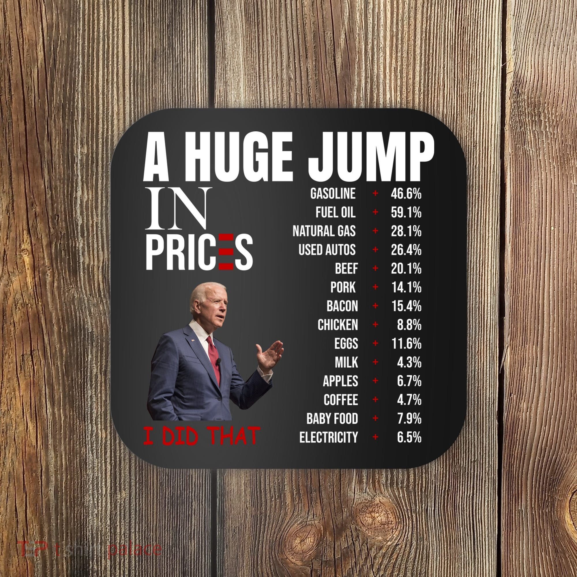 Huge Jump In Prices Joe Biden I Did That Coaster