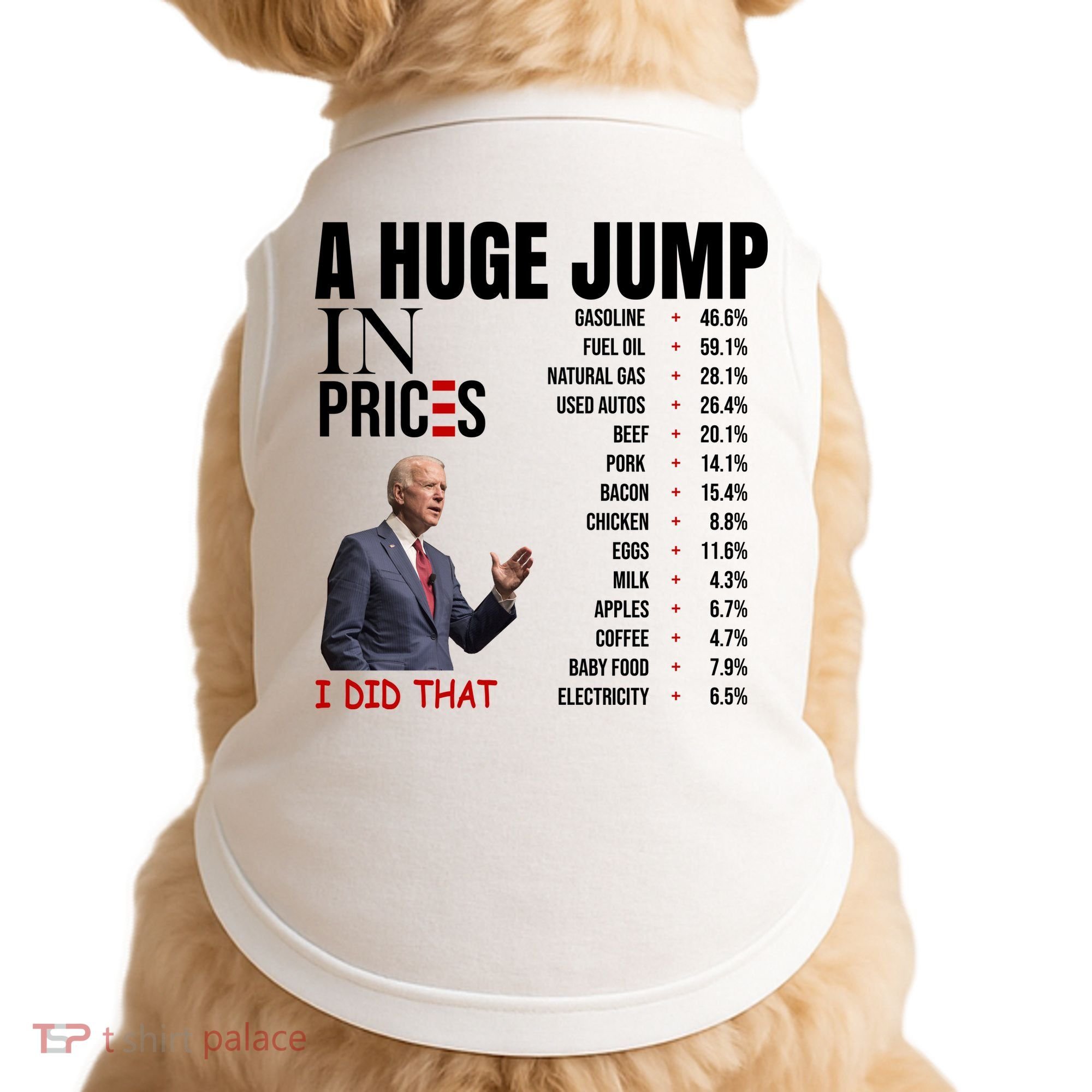 Huge Jump In Prices Joe Biden I Did That Doggie Tank
