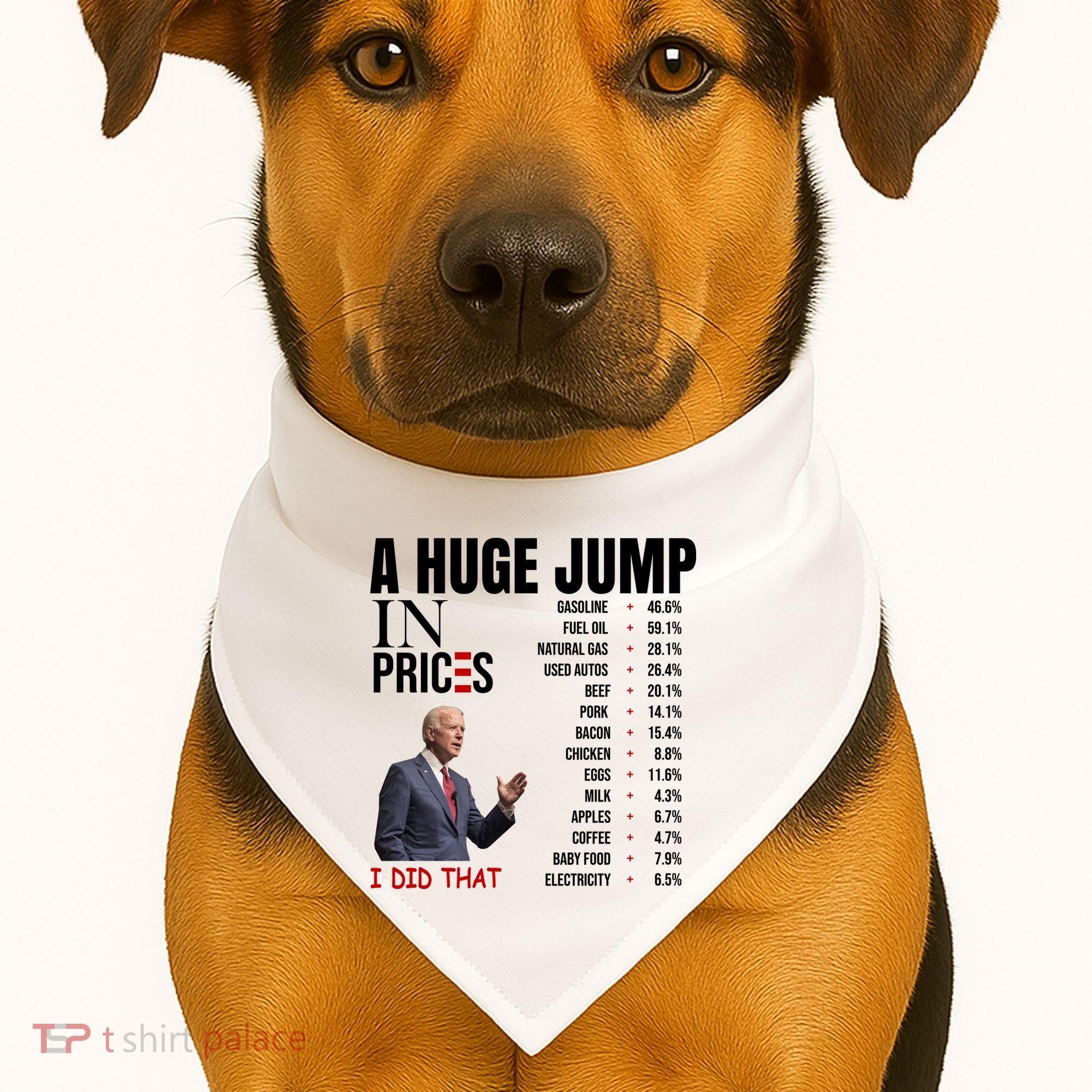 Huge Jump In Prices Joe Biden I Did That USA-Made Doggie Bandana