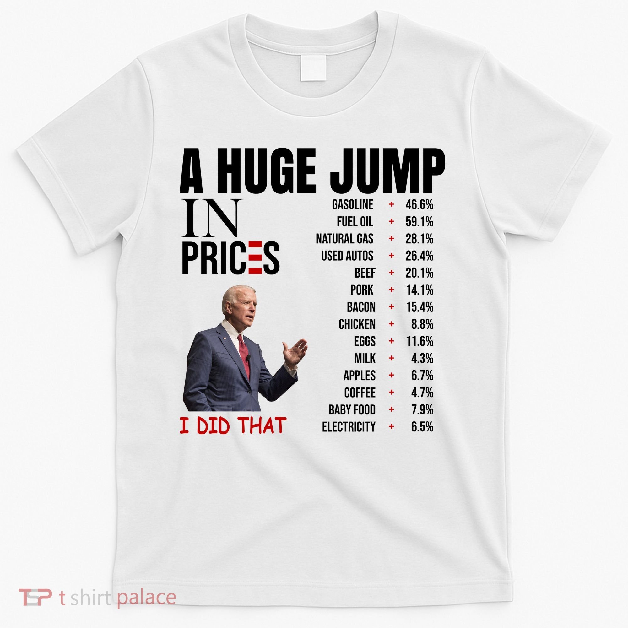 Huge Jump In Prices Joe Biden I Did That T-Shirt