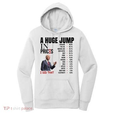 Huge Jump In Prices Joe Biden I Did That Women's Hoodie