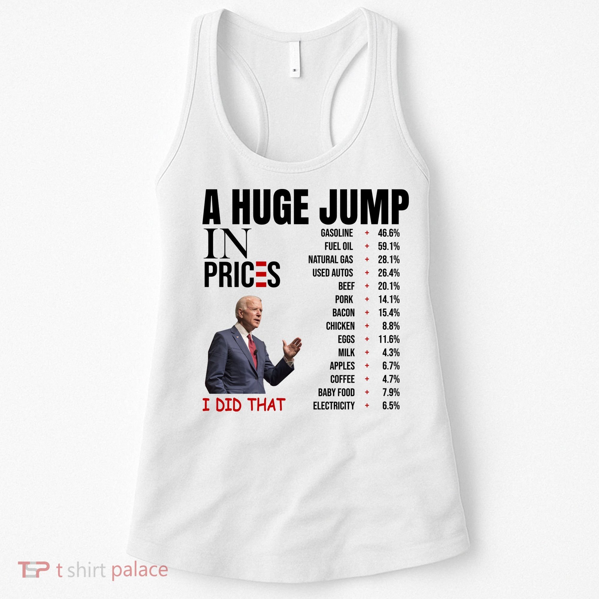 Huge Jump In Prices Joe Biden I Did That Women's Tank Top