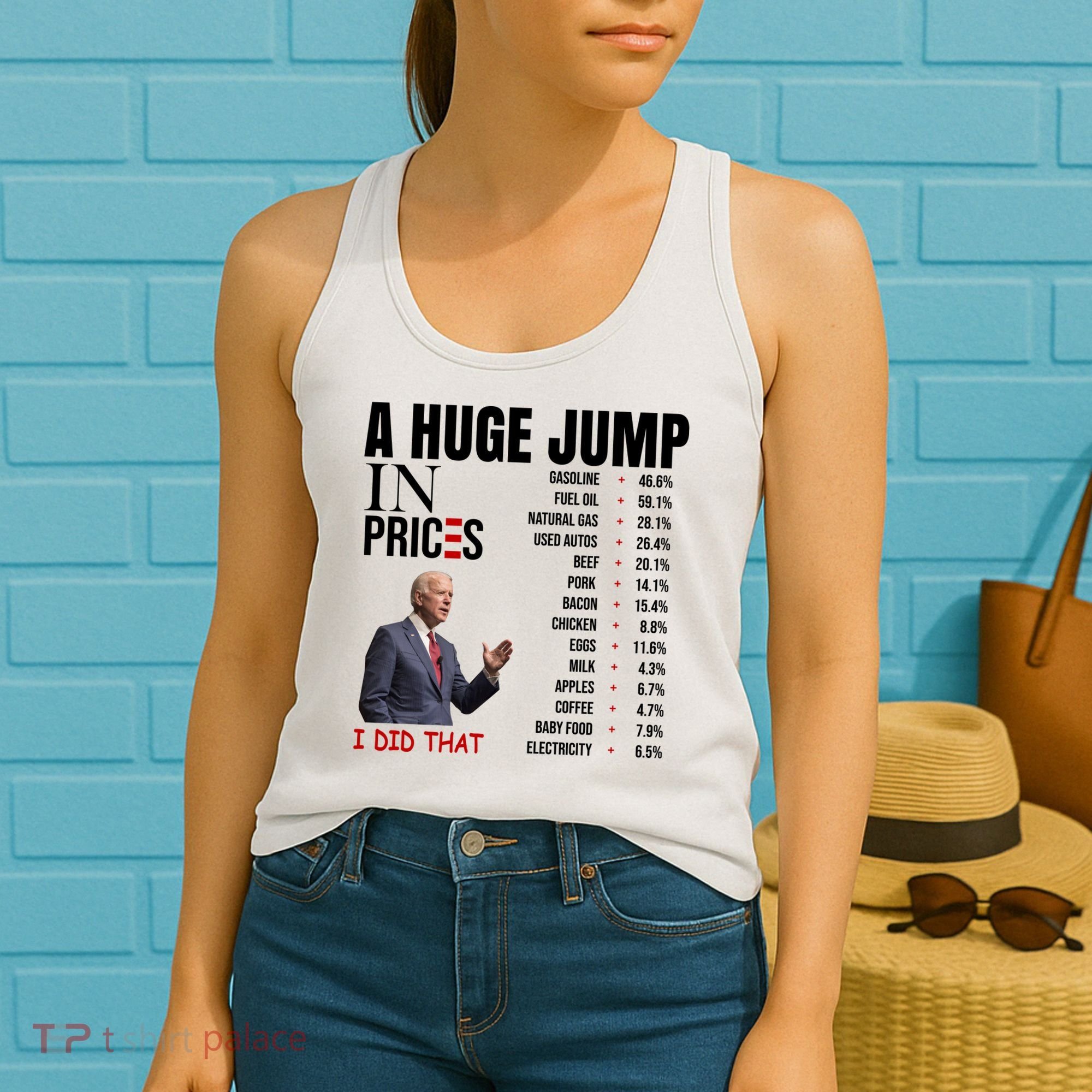 Huge Jump In Prices Joe Biden I Did That Women's Tank Top