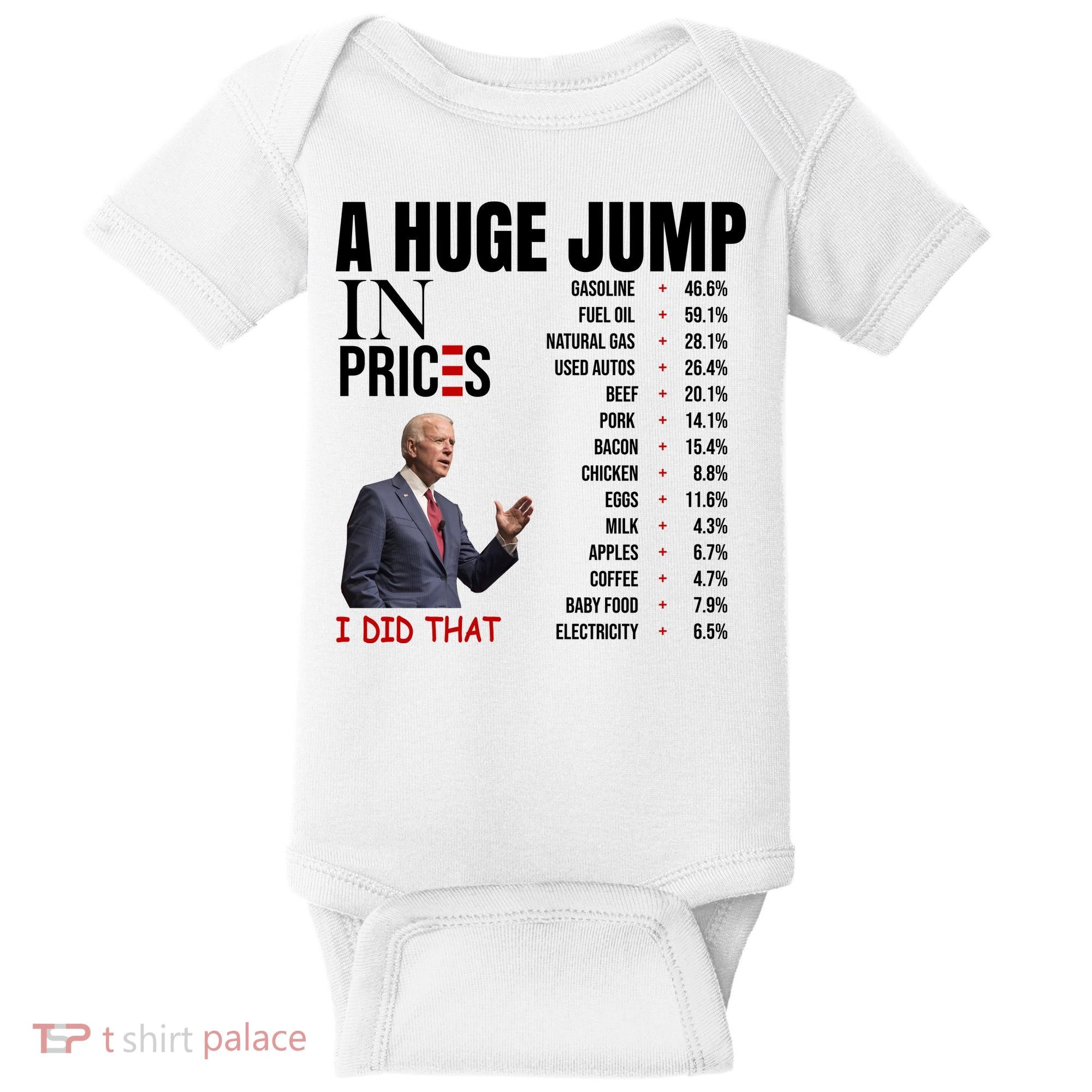 Huge Jump In Prices Joe Biden I Did That Baby Bodysuit