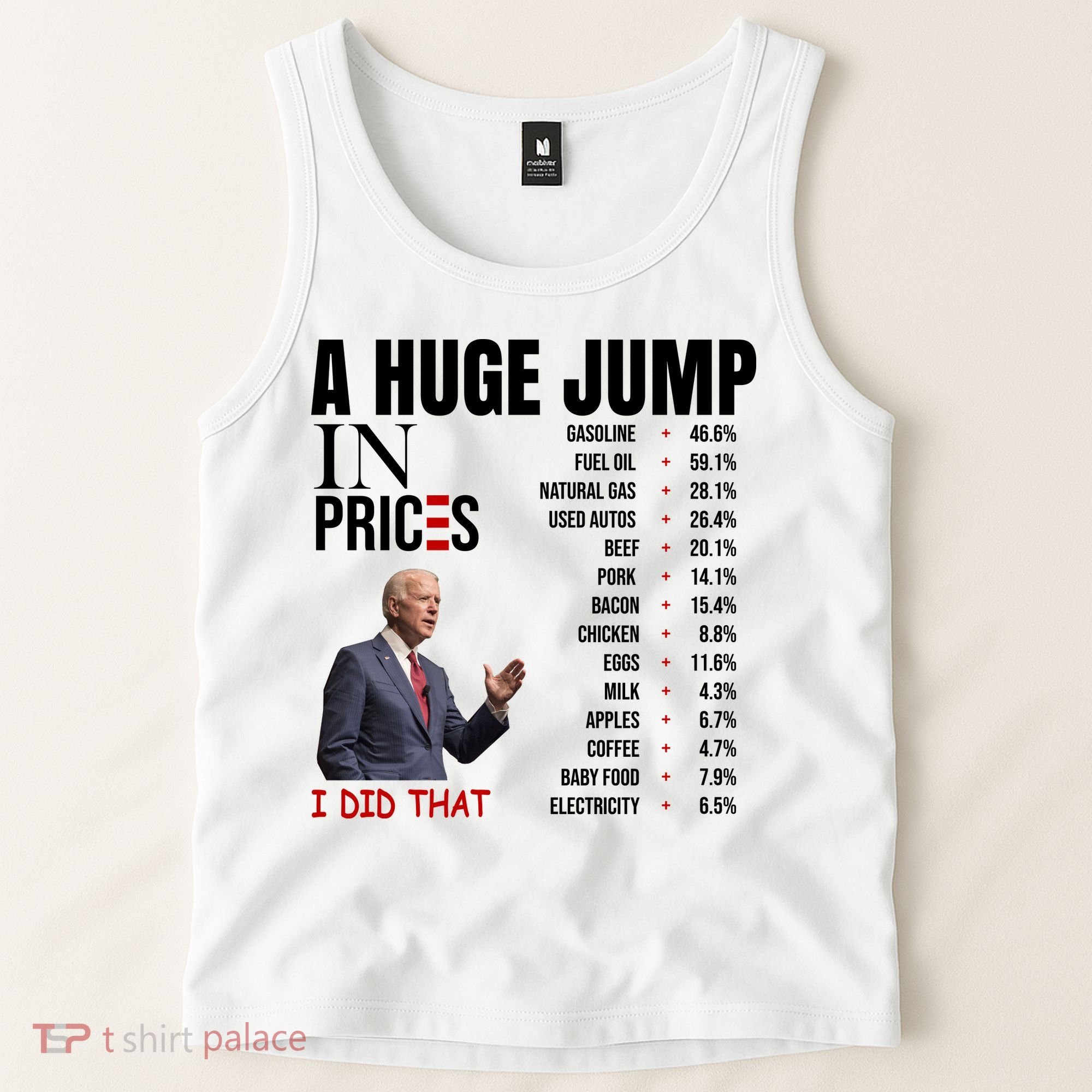 Huge Jump In Prices Joe Biden I Did That Tank Top
