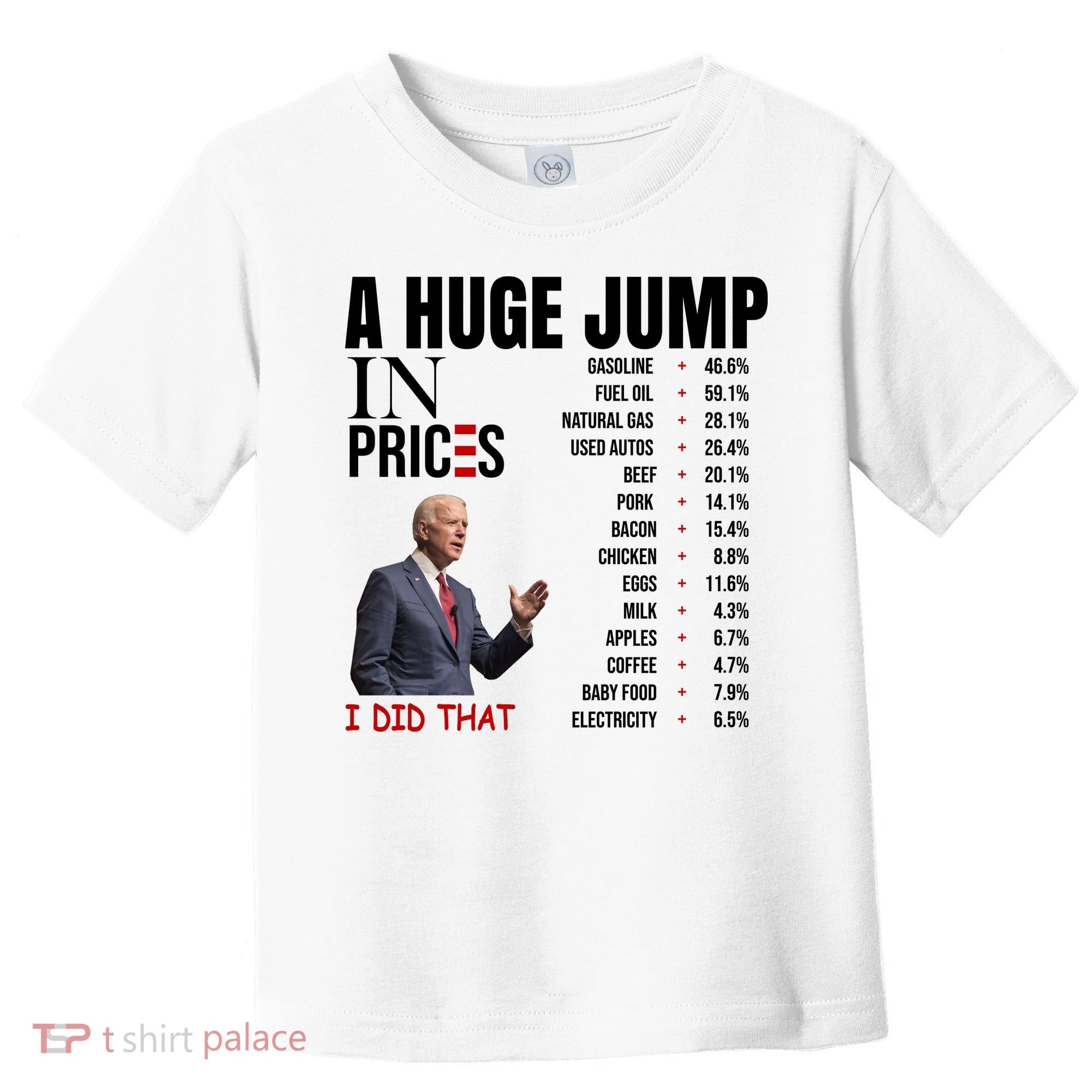 Huge Jump In Prices Joe Biden I Did That Toddler T-Shirt