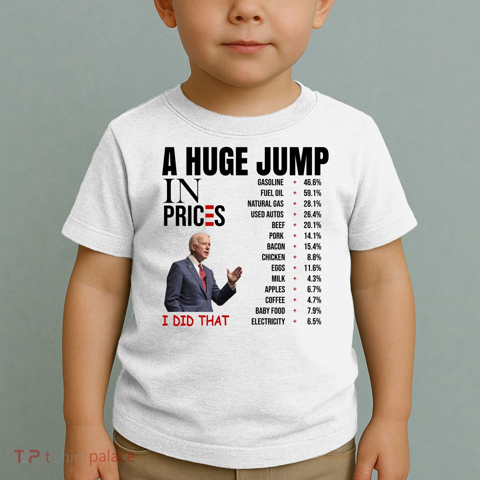 Huge Jump In Prices Joe Biden I Did That Toddler T-Shirt