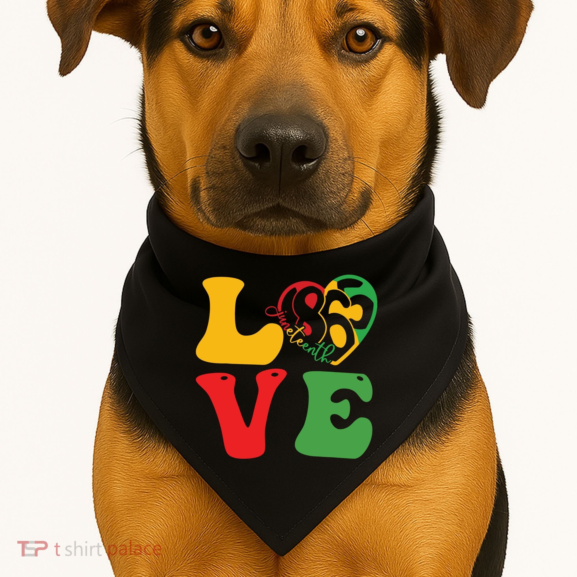 Happy Juneteenth Is My Independence Day Free Black Women USA-Made Doggie Bandana