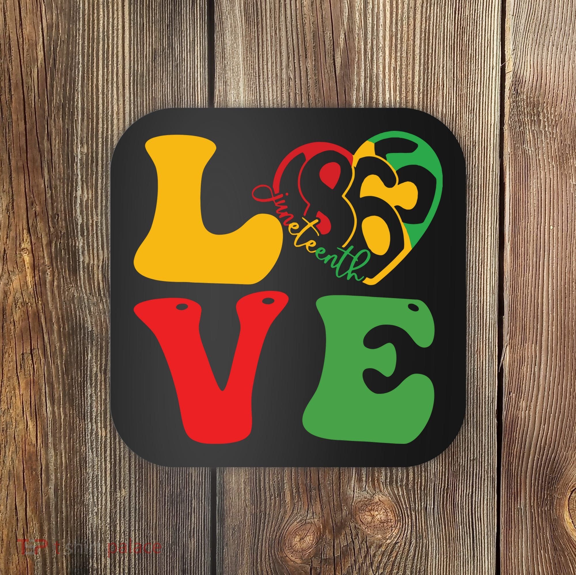 Happy Juneteenth Is My Independence Day Free Black Women Coaster