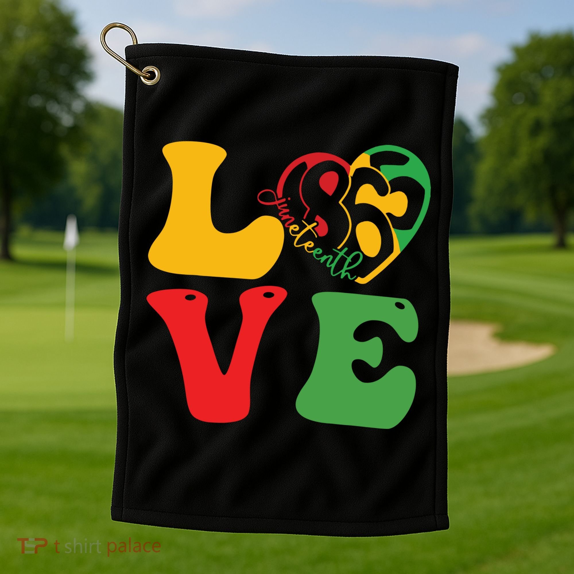 Happy Juneteenth Is My Independence Day Free Black Women Golf Towel