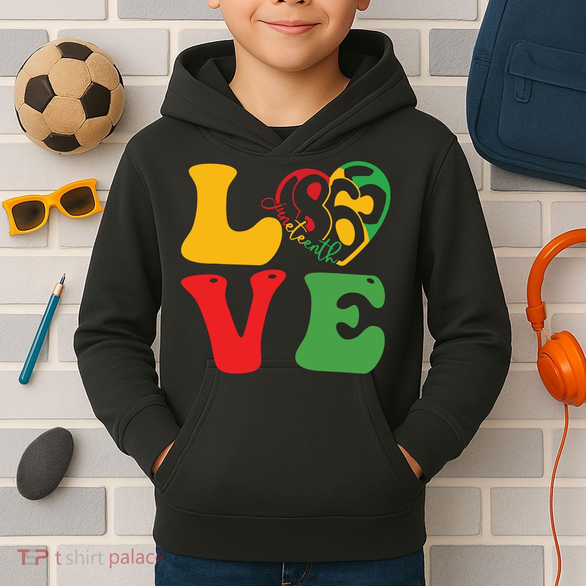 Happy Juneteenth Is My Independence Day Free Black Women Kids Hoodie