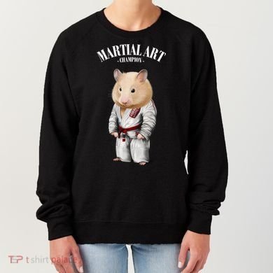 Hamster Judo Karate Master In White Judogi Gift Women's Sweatshirt
