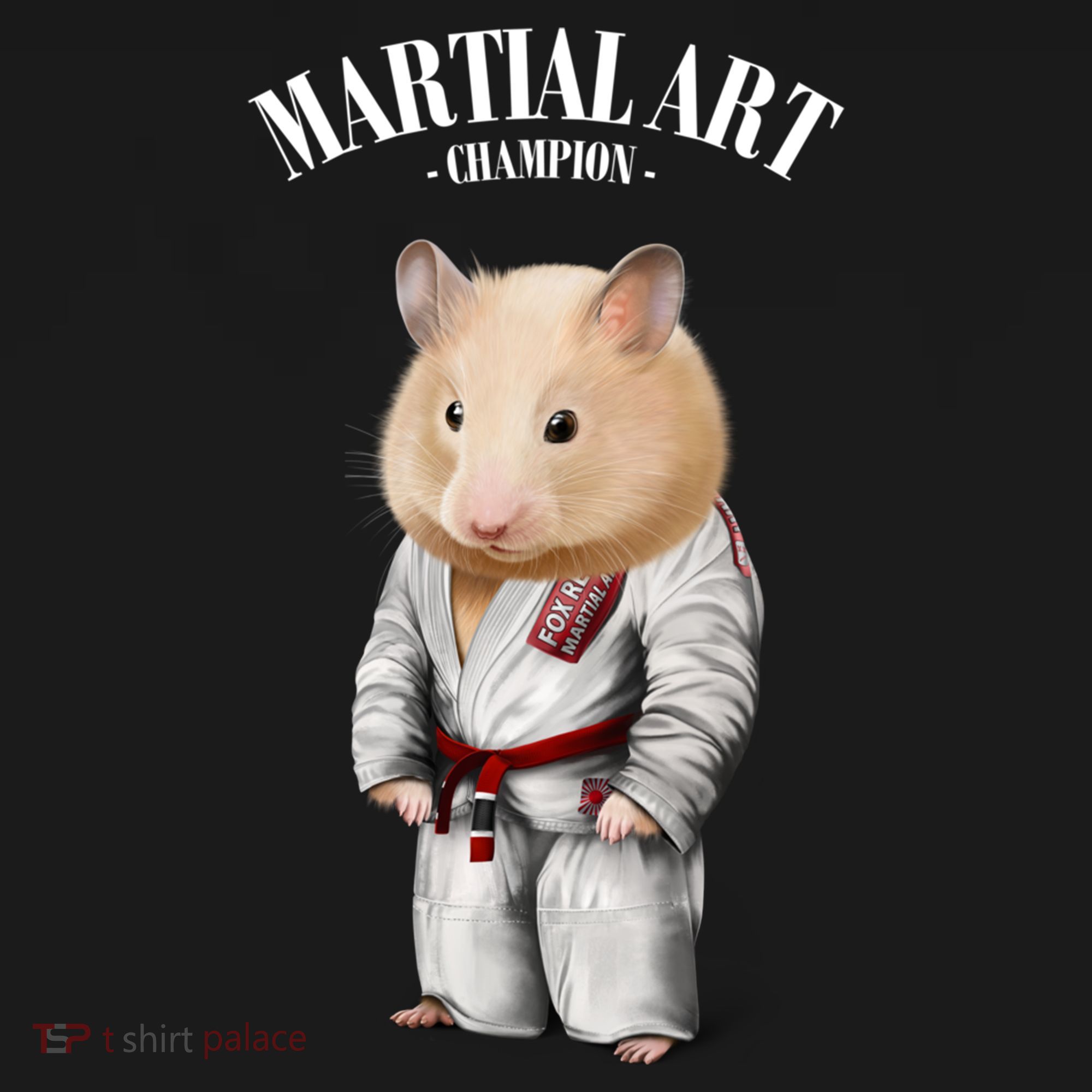 Hamster Judo Karate Master In White Judogi Gift Bucket Hat