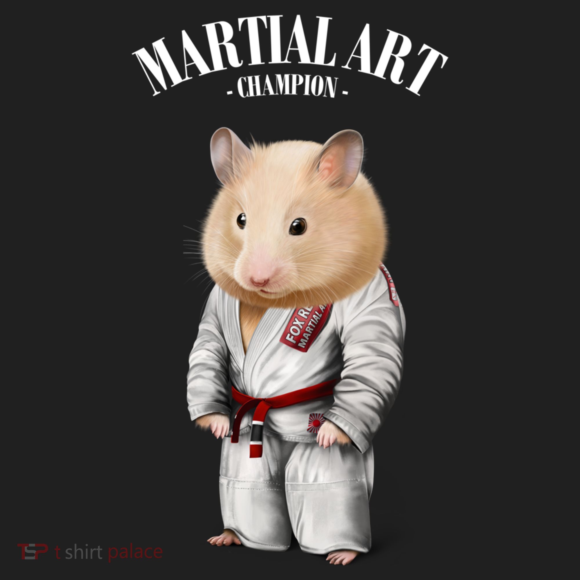 Hamster Judo Karate Master In White Judogi Gift Beanie