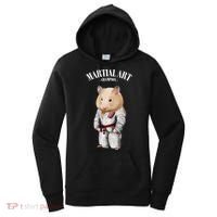 Hamster Judo Karate Master In White Judogi Gift Women's Hoodie thumb 0