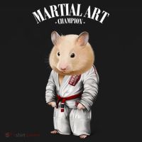 Hamster Judo Karate Master In White Judogi Gift Women's Hoodie thumb 2