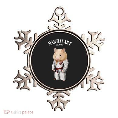 Hamster Judo Karate Master In White Judogi Gift Ornament