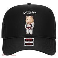 Hamster Judo Karate Master In White Judogi Gift Hat thumb 0