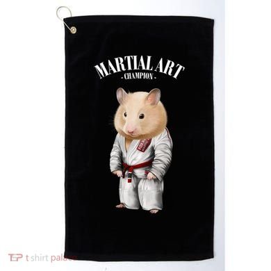 Hamster Judo Karate Master In White Judogi Gift Golf Towel