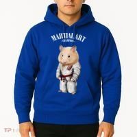 Hamster Judo Karate Master In White Judogi Gift Hoodie thumb 2