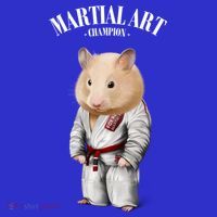 Hamster Judo Karate Master In White Judogi Gift Hoodie thumb 7