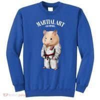 Hamster Judo Karate Master In White Judogi Gift Sweatshirt thumb 0