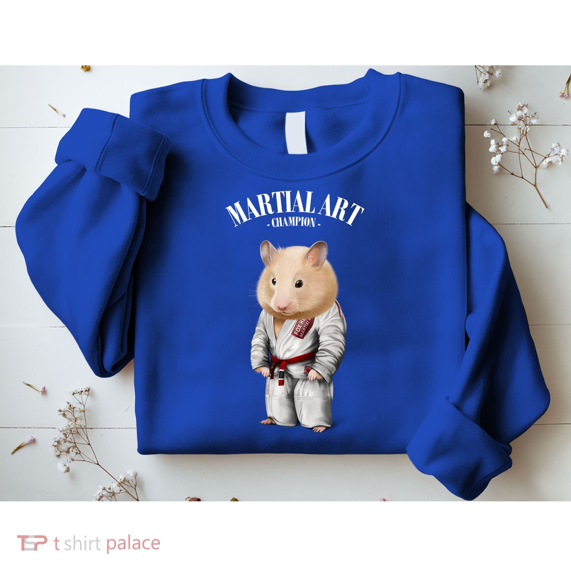 Hamster Judo Karate Master In White Judogi Gift Sweatshirt