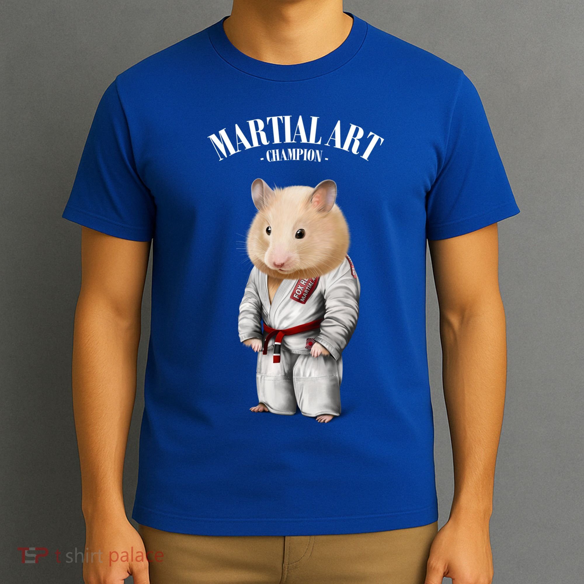 Hamster Judo Karate Master In White Judogi Gift T-Shirt