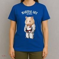 Hamster Judo Karate Master In White Judogi Gift T-Shirt thumb 4