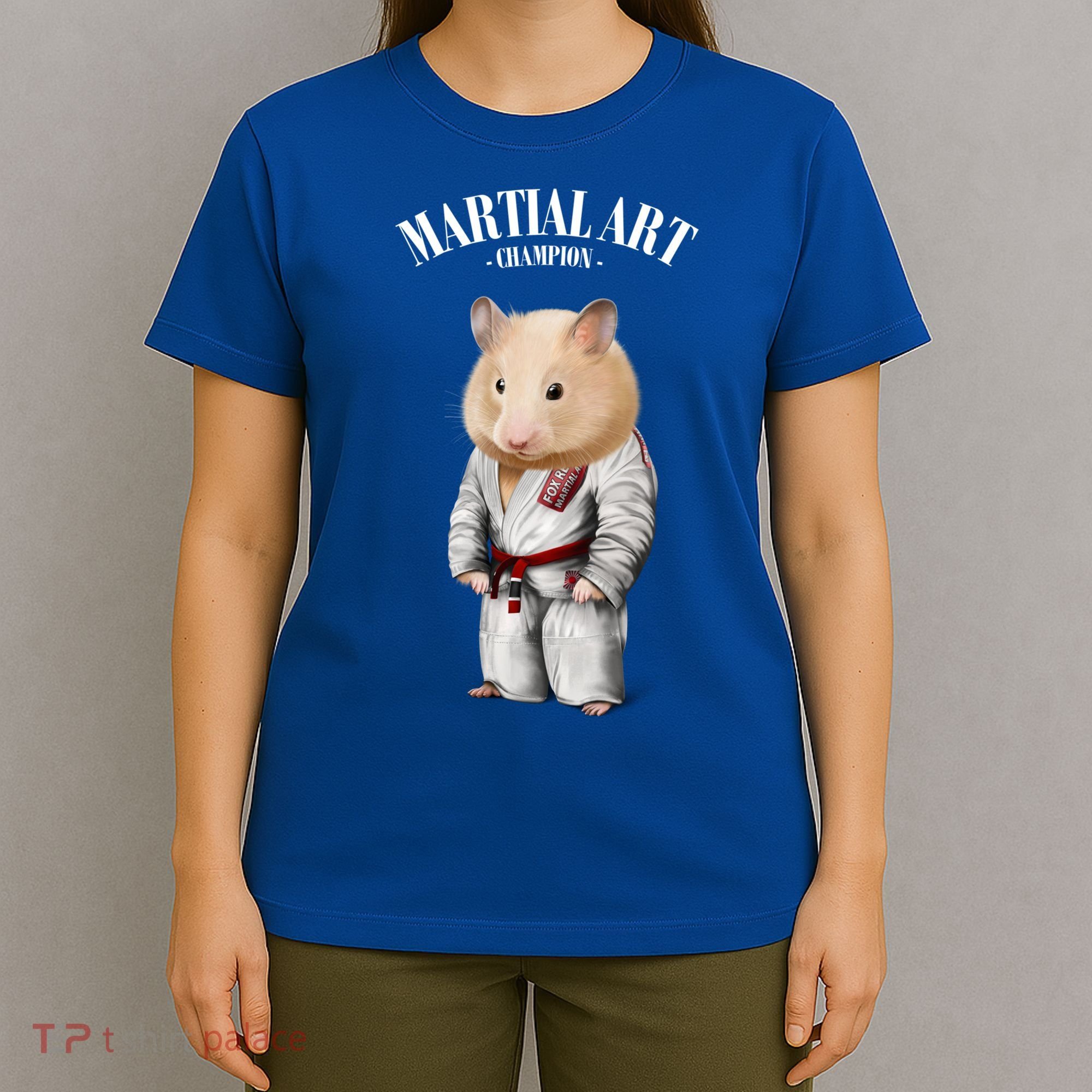 Hamster Judo Karate Master In White Judogi Gift T-Shirt