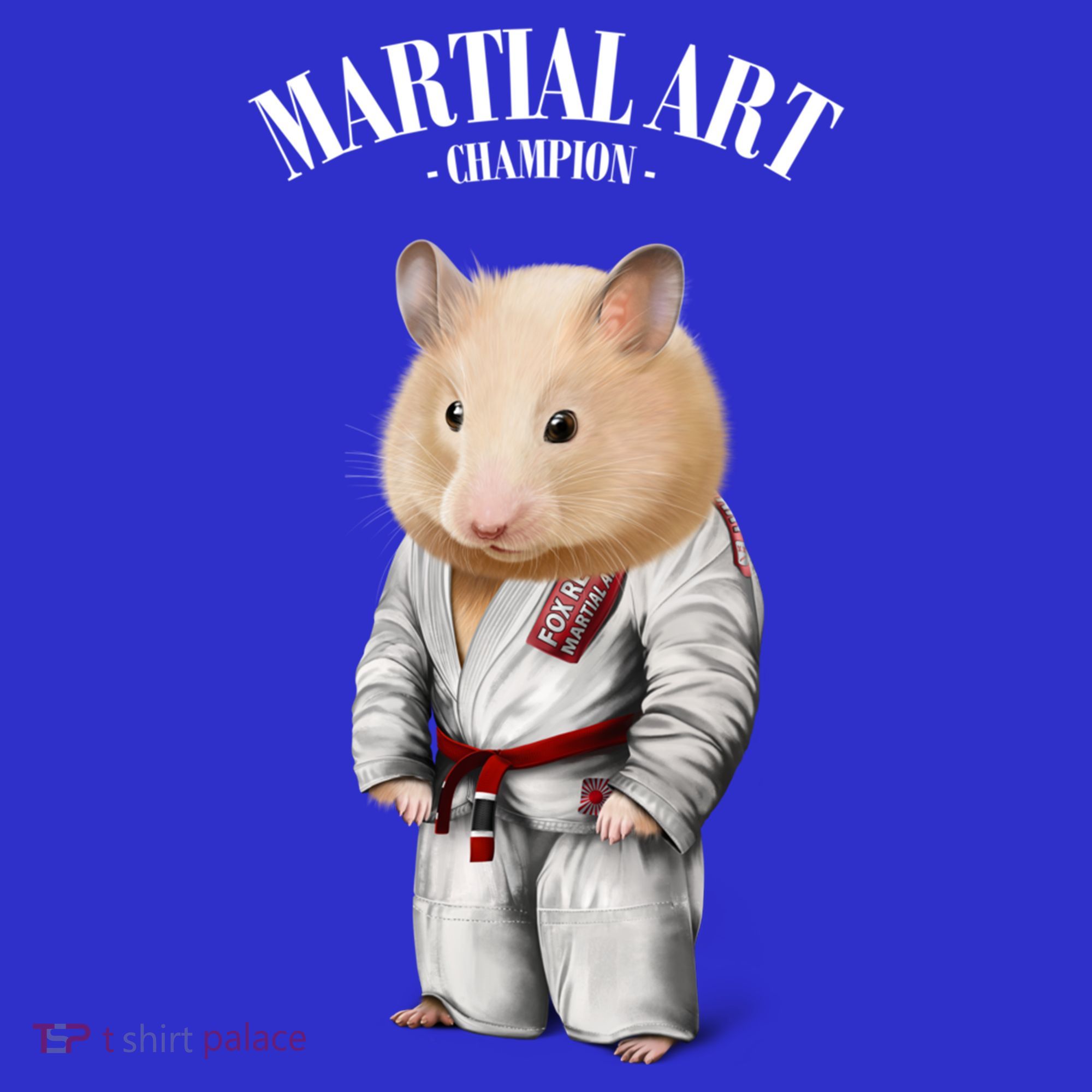 Hamster Judo Karate Master In White Judogi Gift Coaster