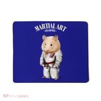 Hamster Judo Karate Master In White Judogi Gift Mousepad thumb 0