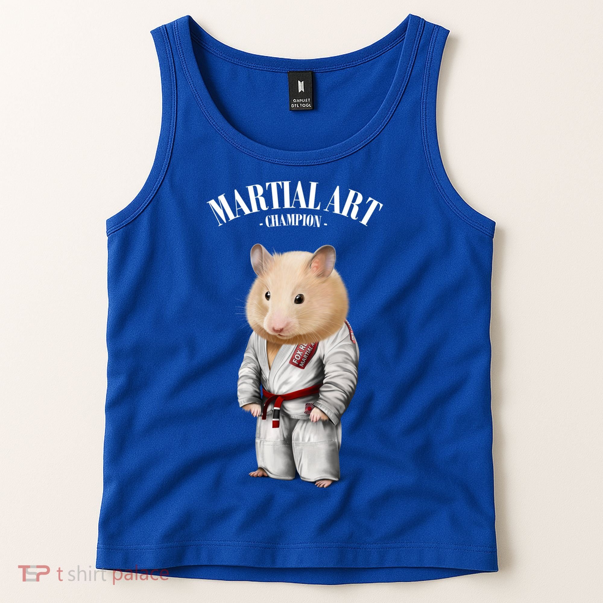 Hamster Judo Karate Master In White Judogi Gift Tank Top