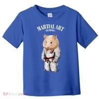 Hamster Judo Karate Master In White Judogi Gift Toddler T-Shirt thumb 0
