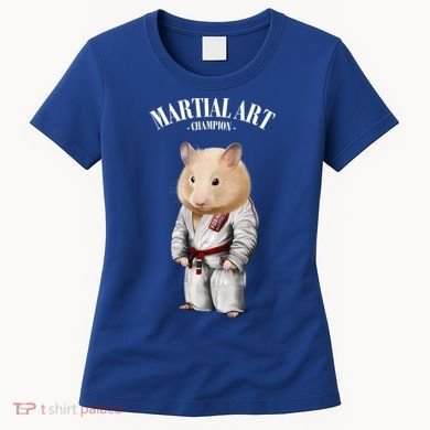 Hamster Judo Karate Master In White Judogi Gift Women's T-Shirt