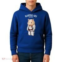 Hamster Judo Karate Master In White Judogi Gift Kids Hoodie thumb 4