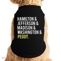 Hamilton Jefferson Madison Washington And Peggy Doggie Tank thumb 0