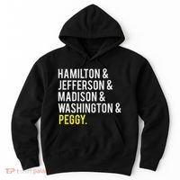 Hamilton Jefferson Madison Washington And Peggy Hoodie thumb 0