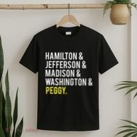 Hamilton Jefferson Madison Washington And Peggy T-Shirt thumb 2