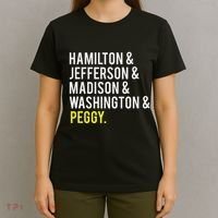Hamilton Jefferson Madison Washington And Peggy T-Shirt thumb 4