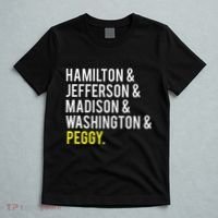 Hamilton Jefferson Madison Washington And Peggy T-Shirt thumb 5