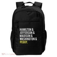 Hamilton Jefferson Madison Washington And Peggy Backpack thumb 0
