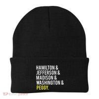 Hamilton Jefferson Madison Washington And Peggy Beanie thumb 0