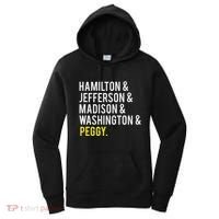 Hamilton Jefferson Madison Washington And Peggy Women's Hoodie thumb 0