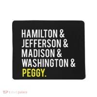 Hamilton Jefferson Madison Washington And Peggy Mousepad thumb 0